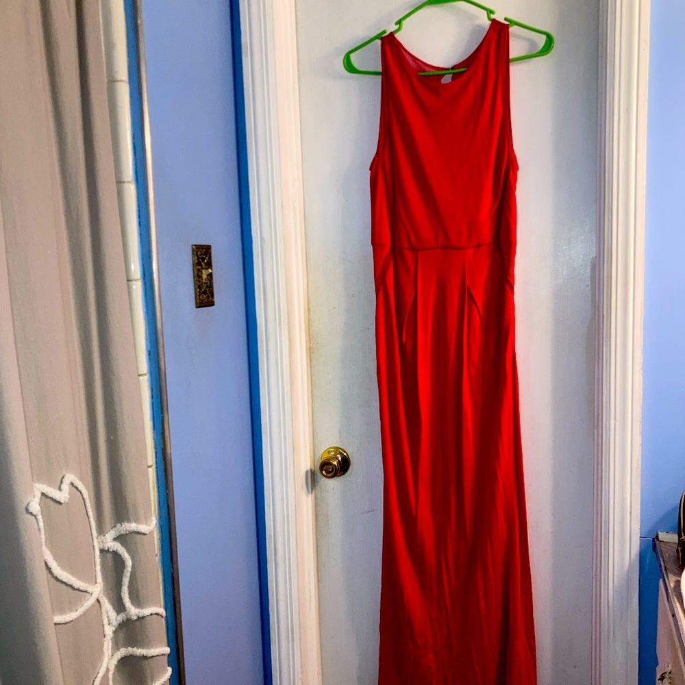Abs Size M Red Maxi Event Dress - image 1